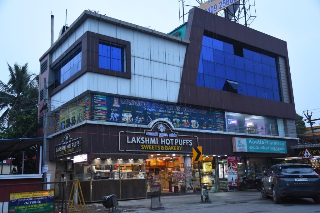 Dragon Ryu Arts Academy building at Mannivakkam